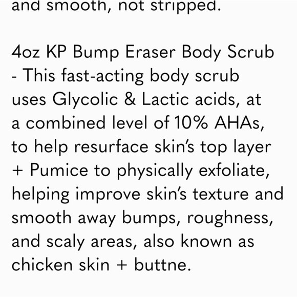 NEW First Aid Beauty Ingrown Hair Pads & KP Bump Eraser Body Scrub - Picture 4 of 4